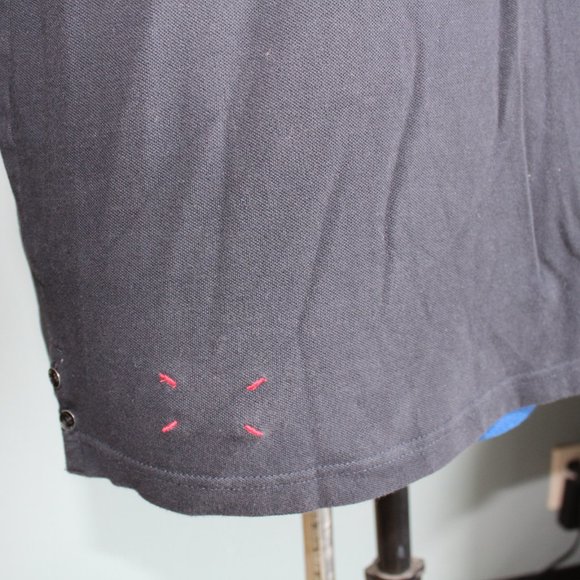 Blue/Black Short Sleeve Polo Shirt ~L~ - Picture 2 of 8